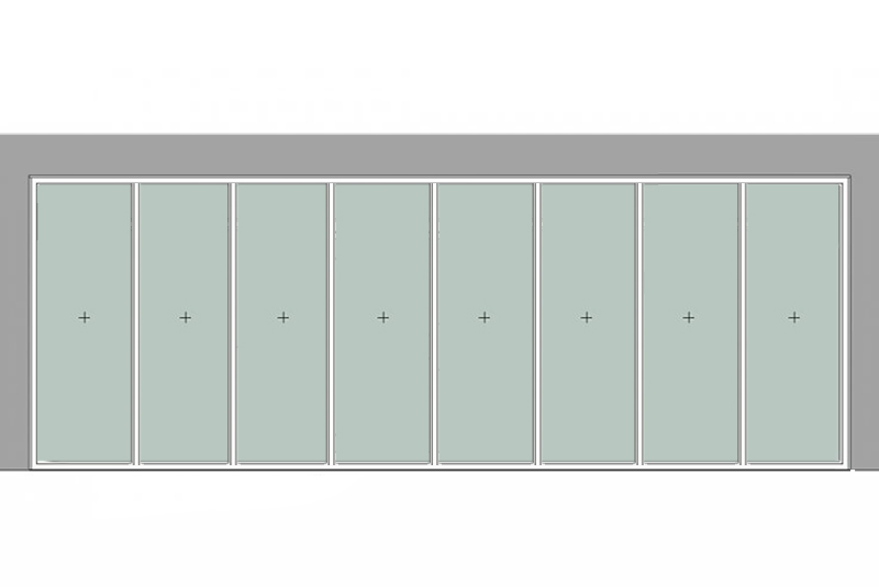 Противопожарная стеклянная перегородка EIW-15 (сп 36мм)
